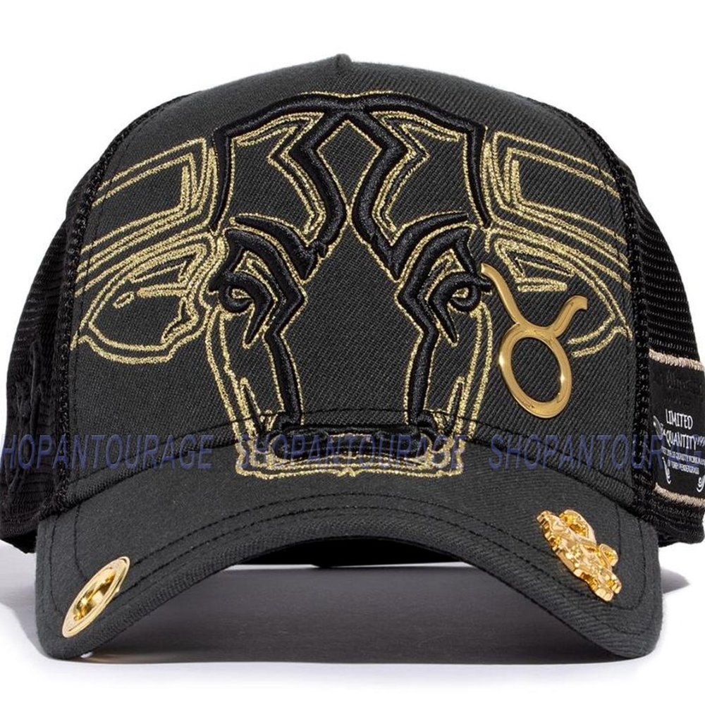 Red Monkey Taurus Black RM1426 New Zodiac Series Limited Edition Trucker Hat Cap - Picture 3 of 7